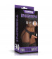 Женский страпон с вибрацией Vibrating Easy Strapon Set 7.0 - 18 см.