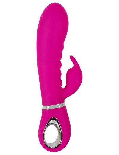 Лиловый вибратор-кролик Super Soft Silicone Rabbit Vibrator - 20,2 см.