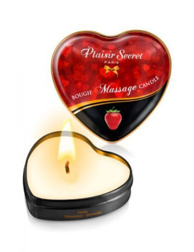 Массажная свеча с ароматом клубники Bougie Massage Candle - 35 мл.