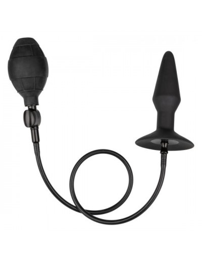 Расширяющаяся анальная пробка со съемным шлангом Medium Silicone Inflatable Plug - 10,75 см.