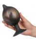 Расширяющаяся анальная пробка со съемным шлангом Medium Silicone Inflatable Plug - 10,75 см.
