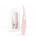 Розовый точечный вибромассажер Senzi Vibrator - 14,7 см.