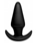 Черная анальная вибропробка Kinetic Thumping 7X Large Anal Plug - 13,3 см.