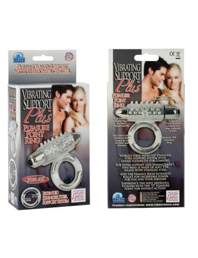 Эрекционное кольцо с вибрацией Support Plus Pleasure Point