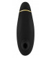 Чёрный бесконтактный клиторальный стимулятор Womanizer Premium