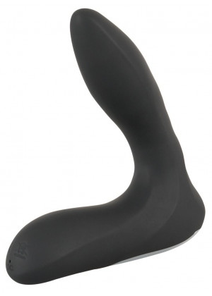 Черная анальная втулка с вибрацией и функцией расширения Inflatable Vibrating Prostate Plug