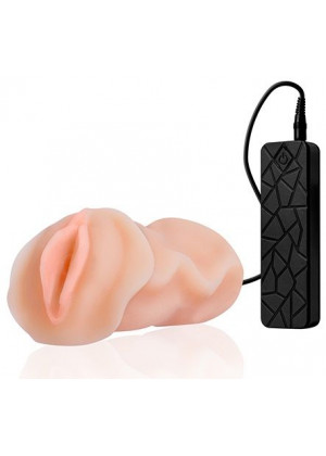 Мастурбатор-вагина REALSTUFF VIBRATING MASTURBATOR PUSSY с 10 режимами вибрации