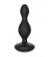 Чёрная анальная пробка с электростимуляцией E-Stimulation Vibrating Buttplug - 14 см.