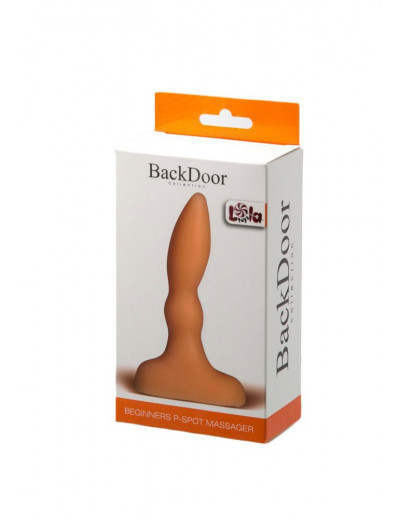 Анальный стимулятор телесного цвета Beginners p-spot massager flash - 11 см.
