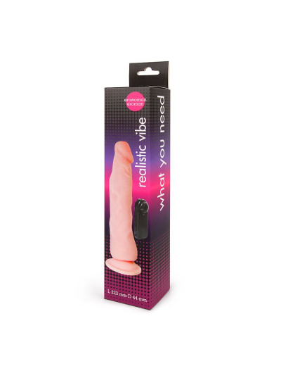 Реалистичный вибратор на присоске Realistic Cock Vibe - 22,3 см.