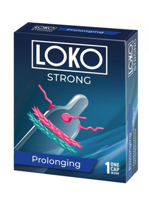 Стимулирующая насадка на пенис LOKO STRONG с продлевающим эффектом