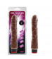 Коричневый вибратор-реалистик 9” Vibe Cock - 21,5 см.