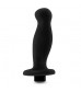 Черный анальный вибромассажёр Silicone Vibrating Prostate Massager 02 - 10,8 см.