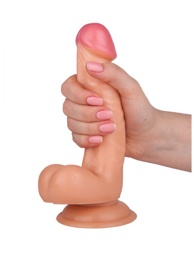 Фаллоимитатор на присоске Realstick Nude - 20 см.