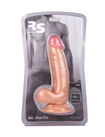 Фаллоимитатор на присоске Realstick Nude - 20 см.
