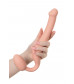 Телесный безремневой страпон Silicone Bendable Strap-On S