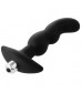 Черная вибропробка для простаты FantASStic Vibrating Prostate Plug - 14,5 см.