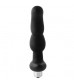 Черная вибропробка для простаты FantASStic Vibrating Prostate Plug - 14,5 см.