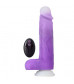 Фиолетовый вибратор-реалистик Encore 8 Inch Vibrating Dildo - 21,6 см.