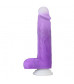 Фиолетовый вибратор-реалистик Encore 8 Inch Vibrating Dildo - 21,6 см.