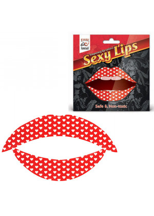Lip Tattoo Белое сердце