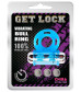 Голубое эрекционное виброкольцо Get Lock
