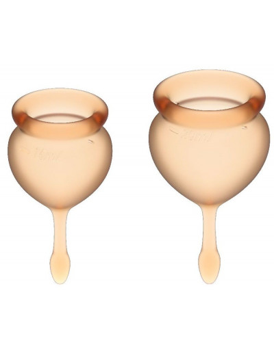 Набор оранжевых менструальных чаш Feel good Menstrual Cup
