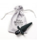 Черная анальная пробка с вибрацией Delicious Fullness Vibrating Butt Plug - 14 см.