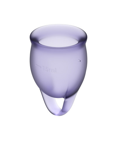 Набор фиолетовых менструальных чаш Feel confident Menstrual Cup