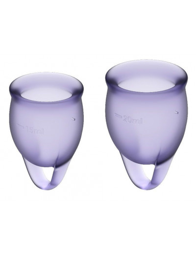 Набор фиолетовых менструальных чаш Feel confident Menstrual Cup