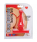 Красная анальная пробка Bum Buddies Tease My Tush, Intermediate Silicone Anal Plug - 12 см.