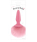 Розовая анальная пробка с коротким розовым хвостиком Bunny Tails