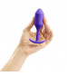 Фиолетовая пробка для ношения B-vibe Snug Plug 2 - 11,4 см.