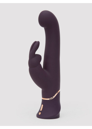 Фиолетовый вибратор-кролик Greedy Girl G-Spot Stroker Rabbit Vibrator - 24,1 см.