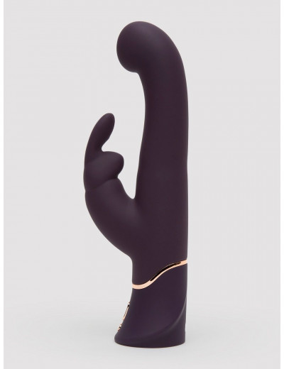 Фиолетовый вибратор-кролик Greedy Girl G-Spot Stroker Rabbit Vibrator - 24,1 см.