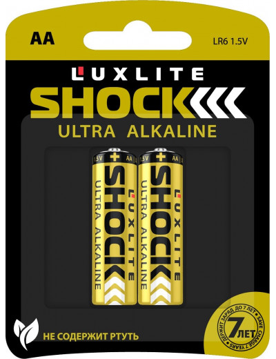 Батарейки Luxlite Shock (GOLD) типа АА - 2 шт.