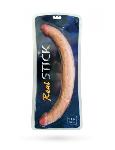 Двусторонний фаллоимитатор Realstick Nude - 42,5 см.