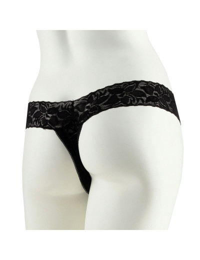 Трусики с  вибропулей Plus Size Black