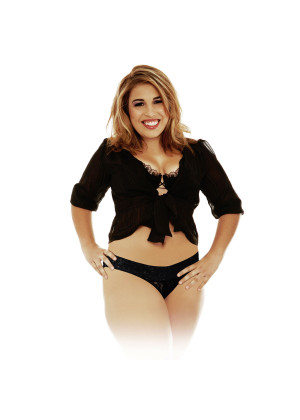 Трусики с  вибропулей Plus Size Black 