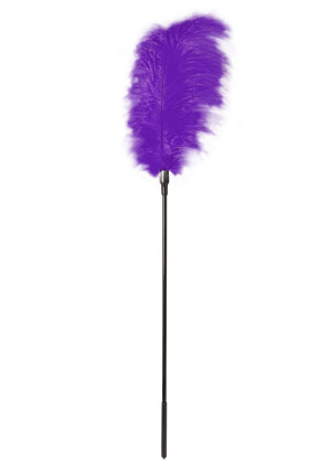 Стек с большим фиолетовым пером Large Feather Tickler - 65 см.