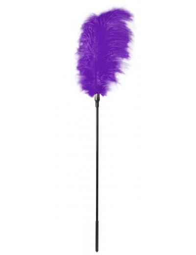 Стек с большим фиолетовым пером Large Feather Tickler - 65 см.
