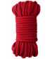 Красная веревка для бондажа Japanese Rope - 10 м.