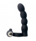 Черная вибронасадка для двойного проникновения Double Penetration Beads