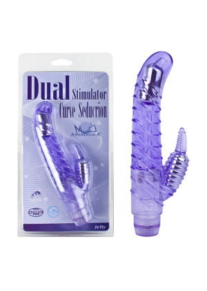 Фиолетовый вибростимулятор Dual Stimulator Curve Seduction