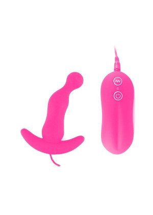 Розовый анальный стимулятор Balls Style Vibrating Anal Plug