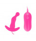 Розовый анальный стимулятор Balls Style Vibrating Anal Plug