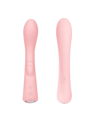 Нежно-розовый вибромассажер 6  Silicone G-Spot Fun - 19,1 см.