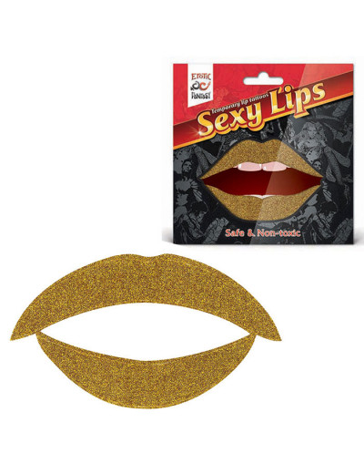 Lip Tattoo Золотой блеск