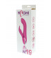 Розовый вибратор NAGHI NO.19 RECHARGEABLE DUO VIBRATOR со стимулятором клитора