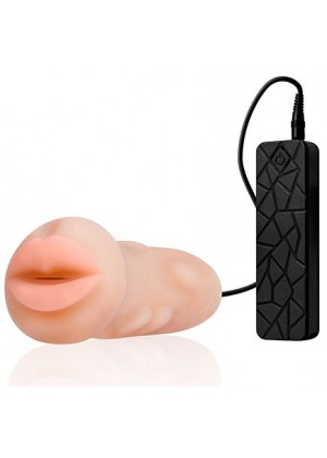 Мастурбатор-ротик с вибрацией REALSTUFF VIBRATING MASTURBATOR MOUTH
